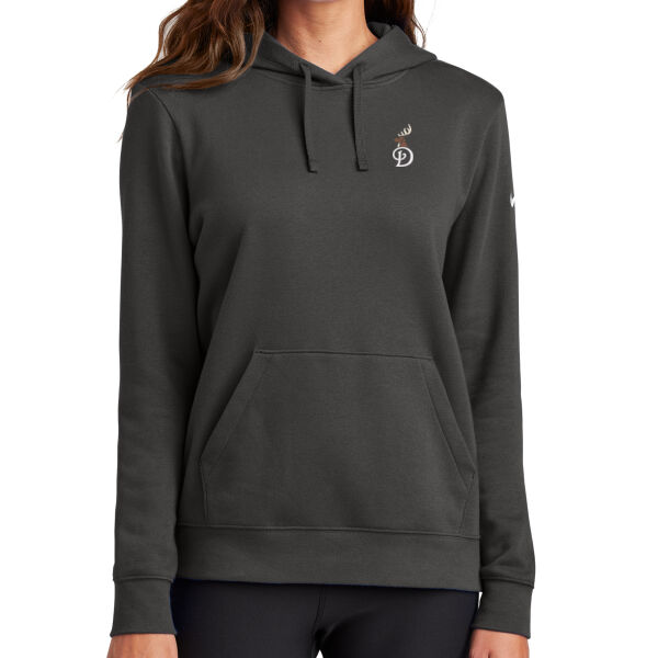 Deerwood GC - Women's Club Fleece Sleeve Swoosh Pullover Hoodie Thumbnail